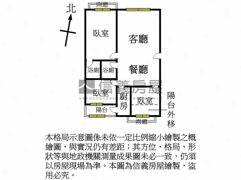 竹城兼六園大三房美屋房屋室內格局與周邊環境