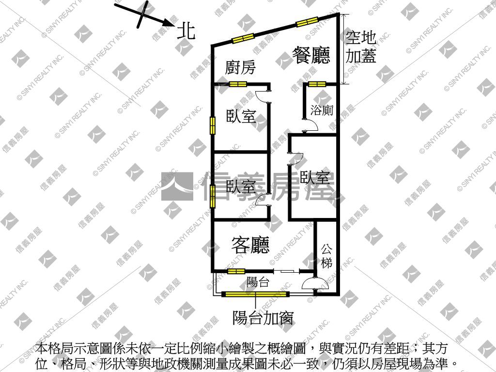 市中心。復古寓３樓房屋室內格局與周邊環境