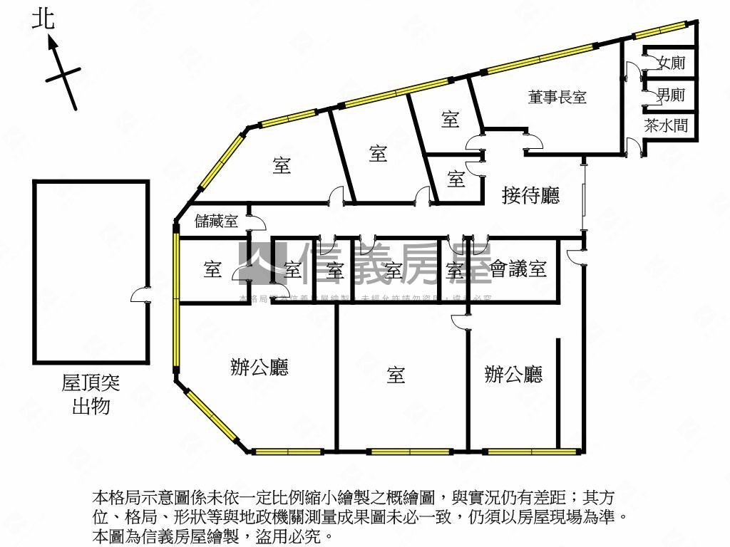 正面公園聯合第一大樓辦公房屋室內格局與周邊環境