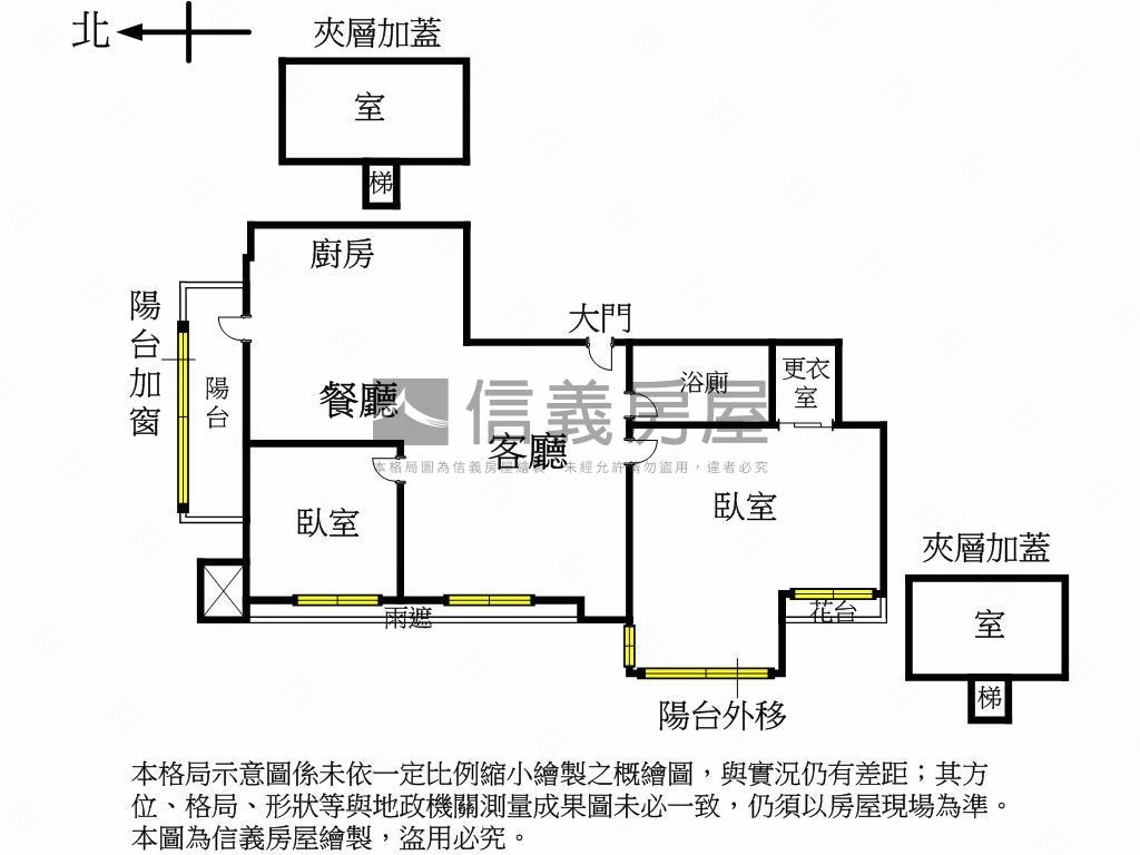海悅河景捷運２房車位房屋室內格局與周邊環境