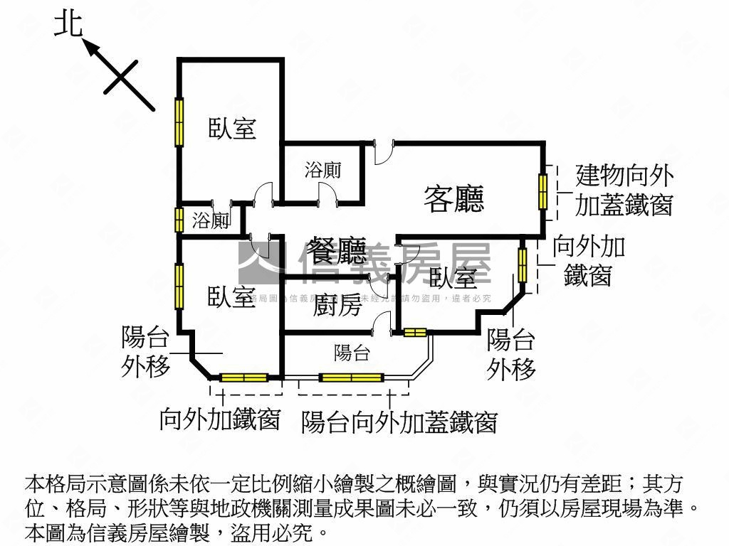 成泰路薪關渡三房房屋室內格局與周邊環境
