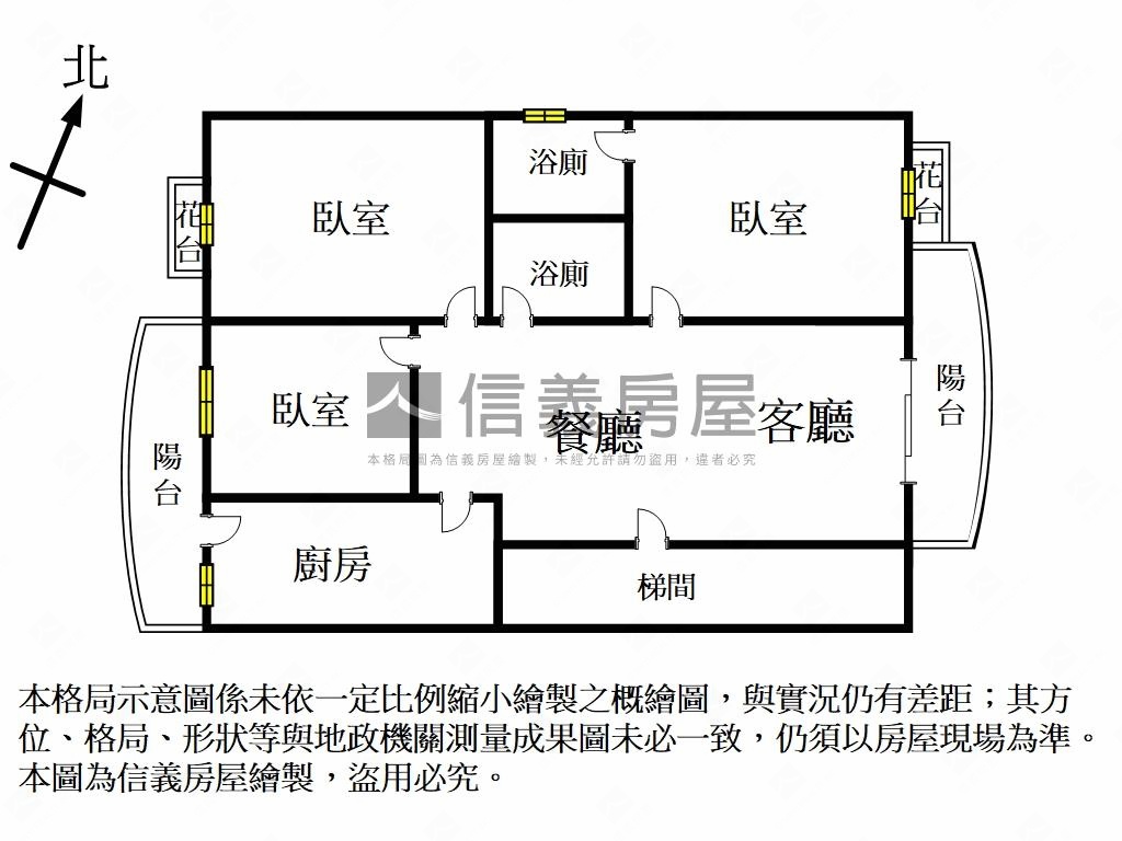 綠意盎然Ω福慶三房房屋室內格局與周邊環境