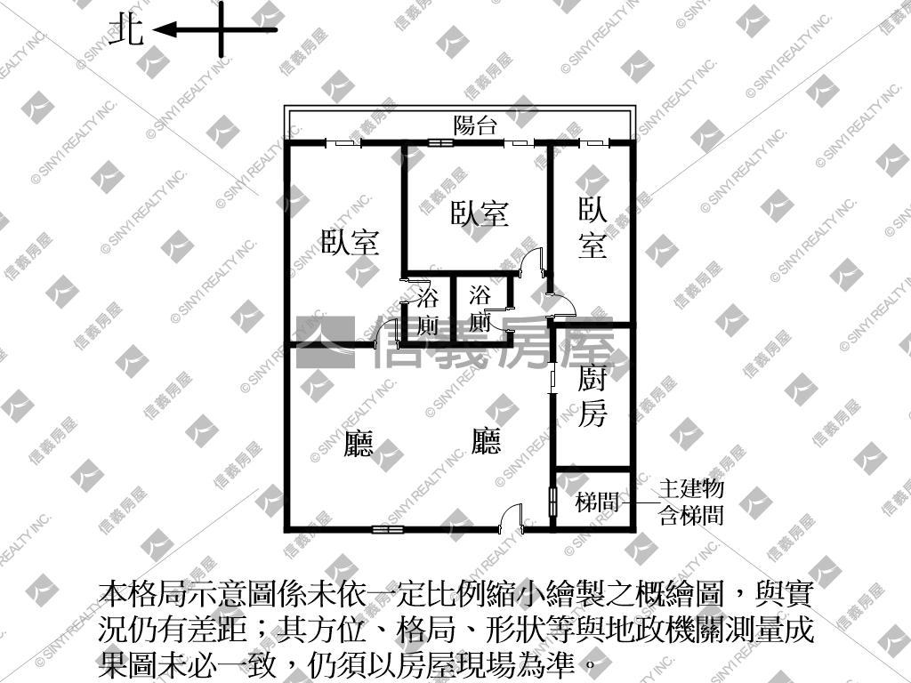 近捷運電梯三房有管理房屋室內格局與周邊環境