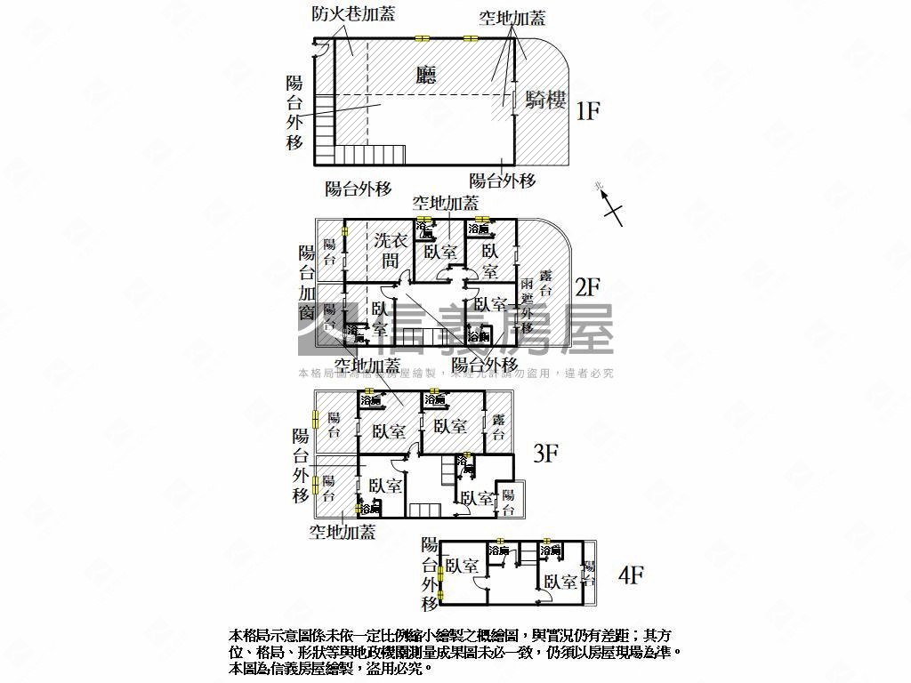 仁武正路角窗鈔集金店面房屋室內格局與周邊環境