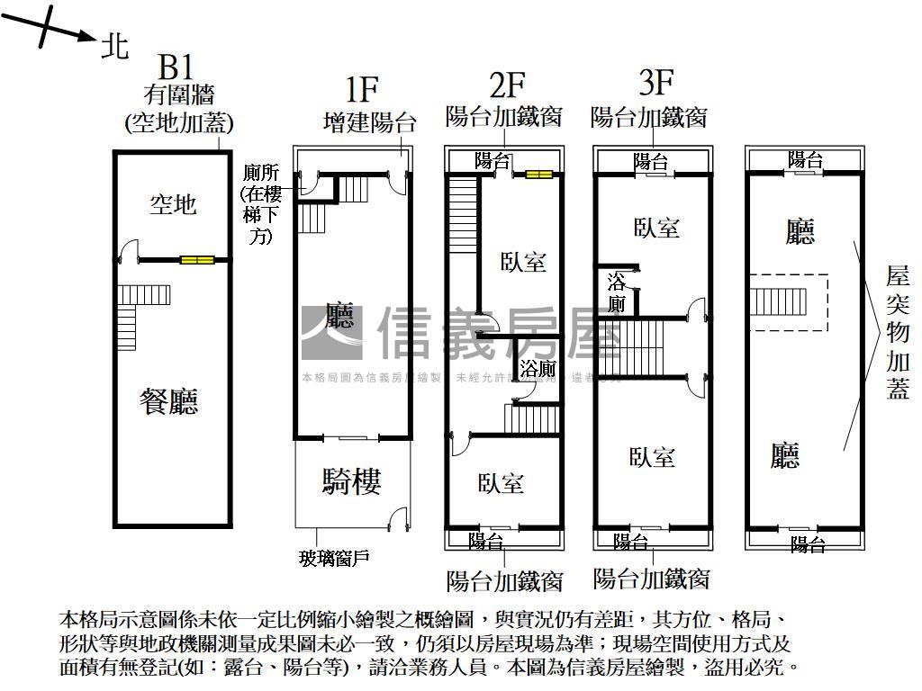 沙鹿正台灣大道上邊間透天房屋室內格局與周邊環境