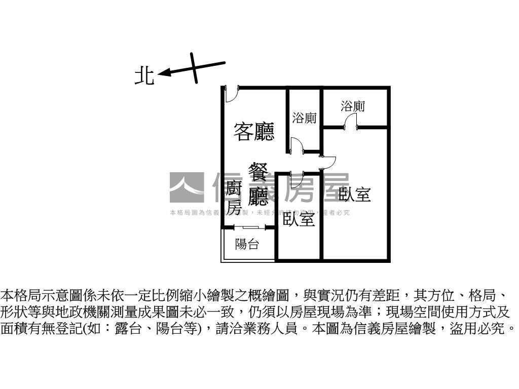 近中國醫ＢＯＴ美視野兩房房屋室內格局與周邊環境