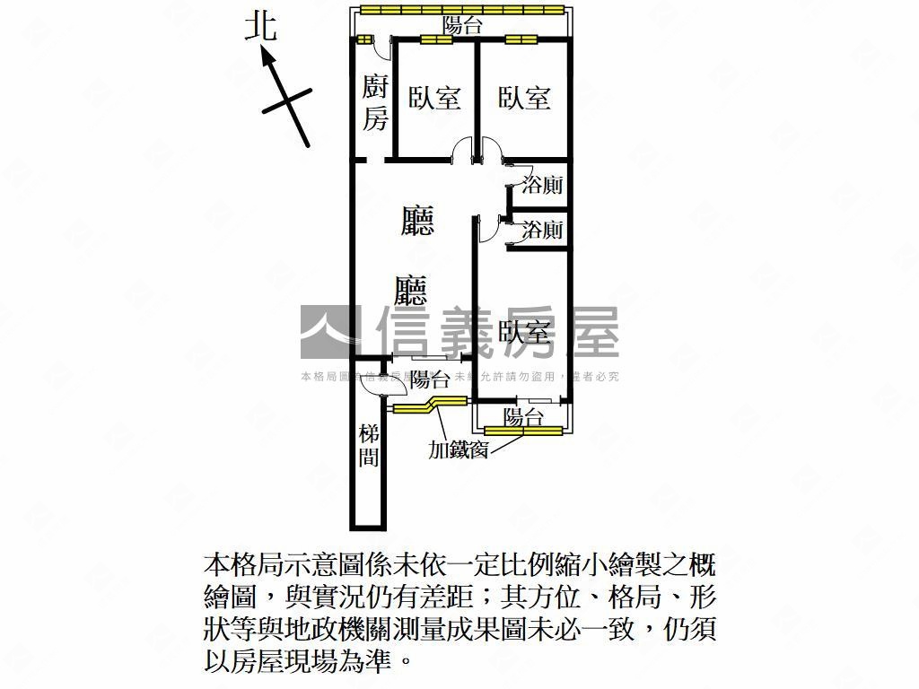 王子街。近中壢高中三房房屋室內格局與周邊環境