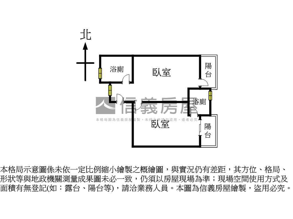 超美！全新北區美雙套房房屋室內格局與周邊環境