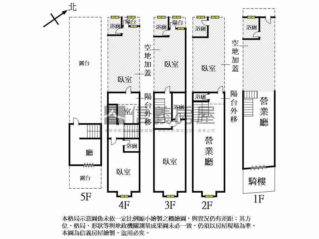 自由黃昏市場金透店房屋室內格局與周邊環境