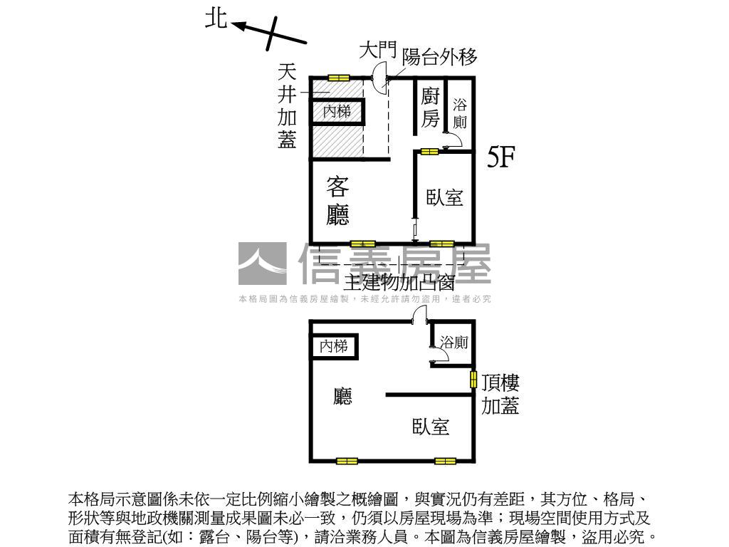 萬華採光頂樓房屋室內格局與周邊環境