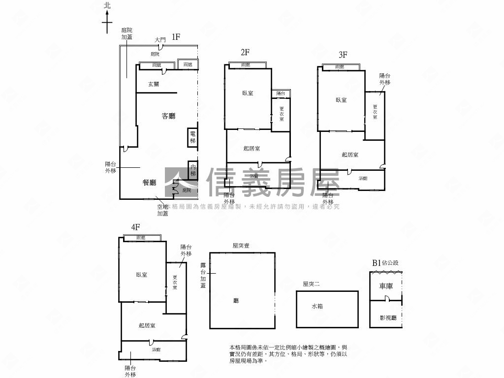 獨棟墅琴別墅Ｉ房屋室內格局與周邊環境