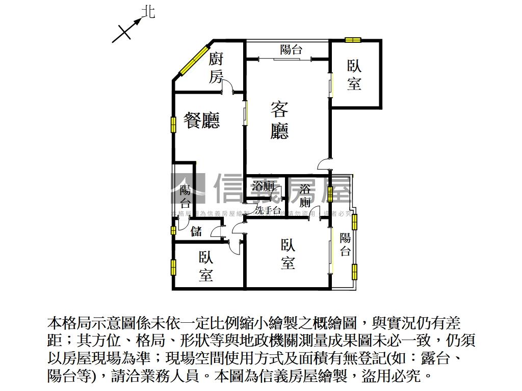 新營｜大空間採光三房平車房屋室內格局與周邊環境