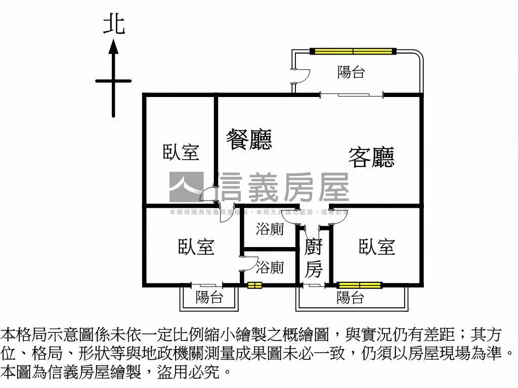 一品居美３房●鬧中取靜房屋室內格局與周邊環境