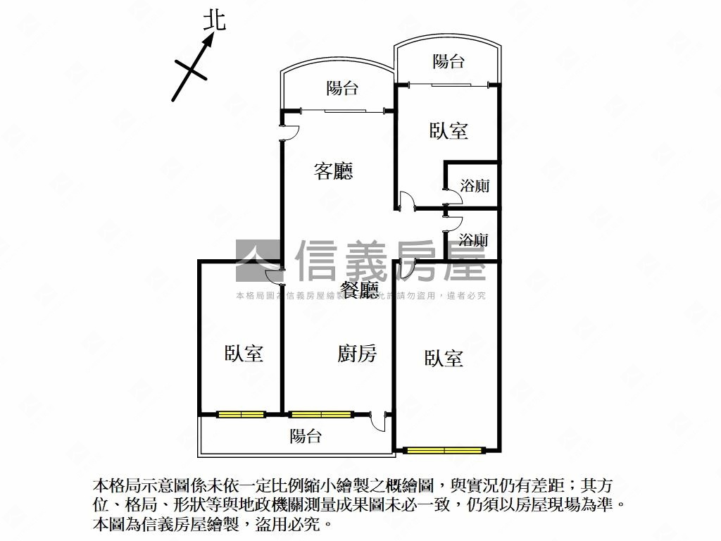 首購三房採光戶房屋室內格局與周邊環境