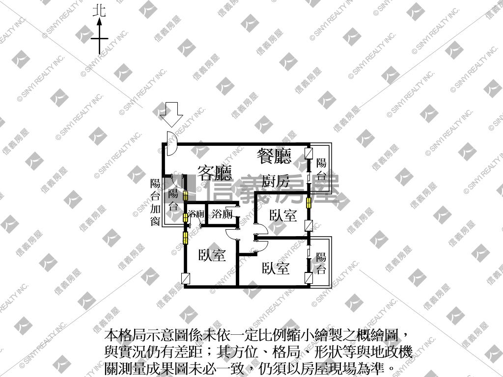 鹽行商圈明亮大三房有車位房屋室內格局與周邊環境