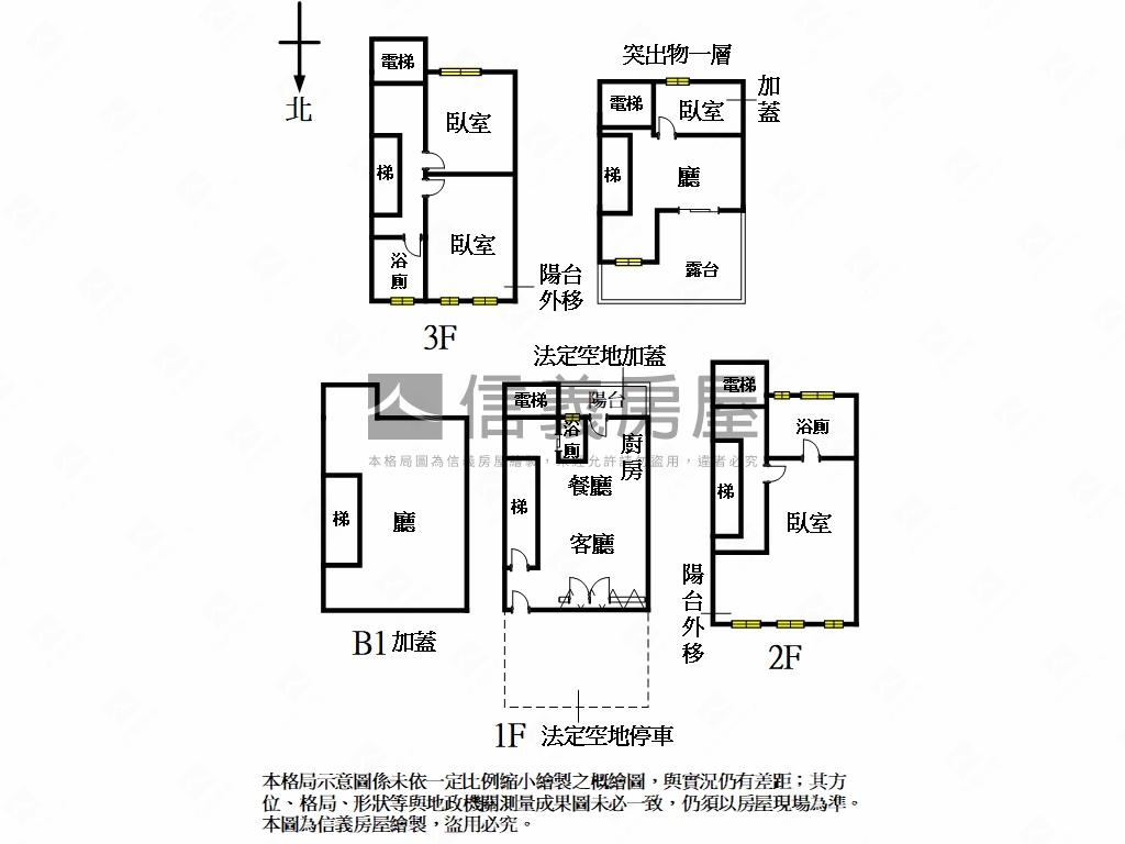 竹北全新電梯臨路透天房屋室內格局與周邊環境