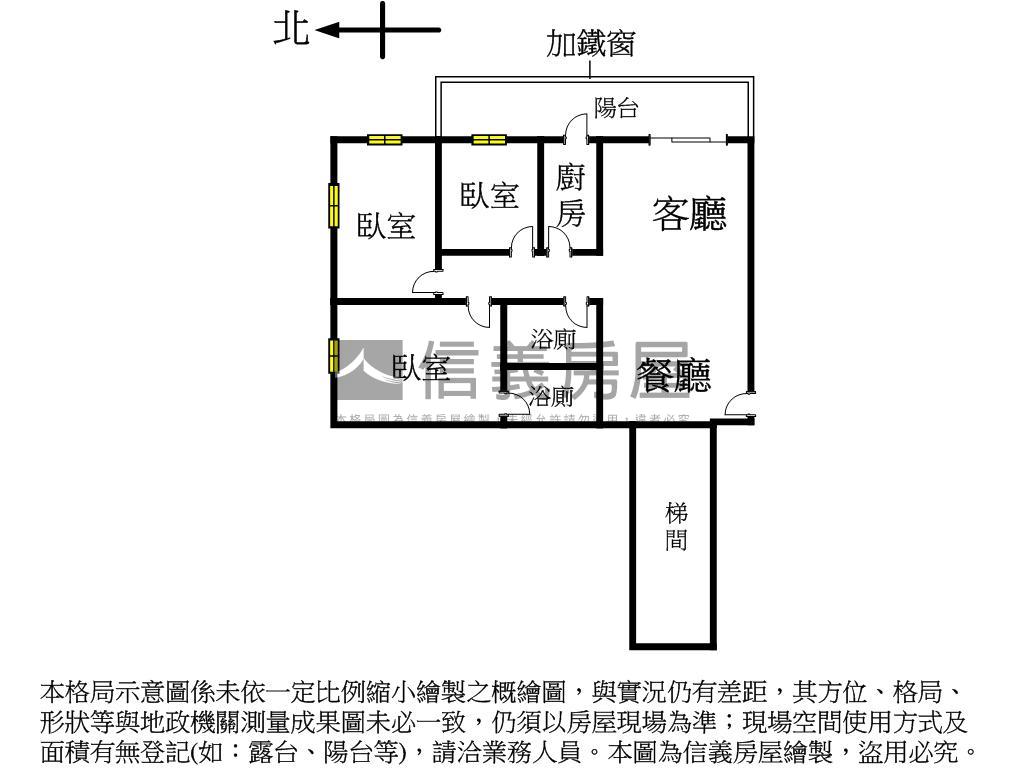 千秋萬世３房附車位房屋室內格局與周邊環境