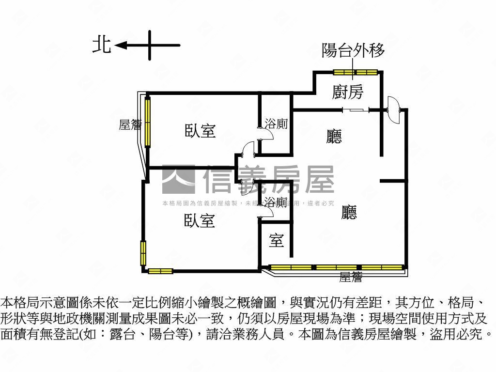 紀念館旁大空間兩房房屋室內格局與周邊環境