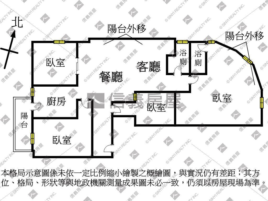 美基天第～大四房邊間高樓房屋室內格局與周邊環境