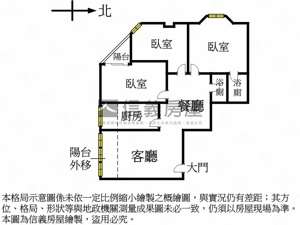☆小資首購大三房房屋室內格局與周邊環境