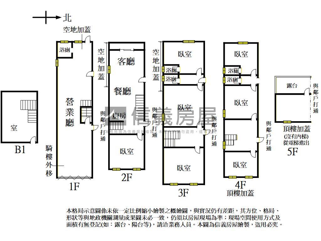公益路旁透天Ａ房屋室內格局與周邊環境