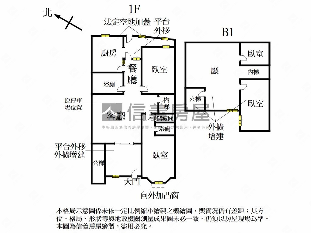 建安一樓＋地下室房屋室內格局與周邊環境