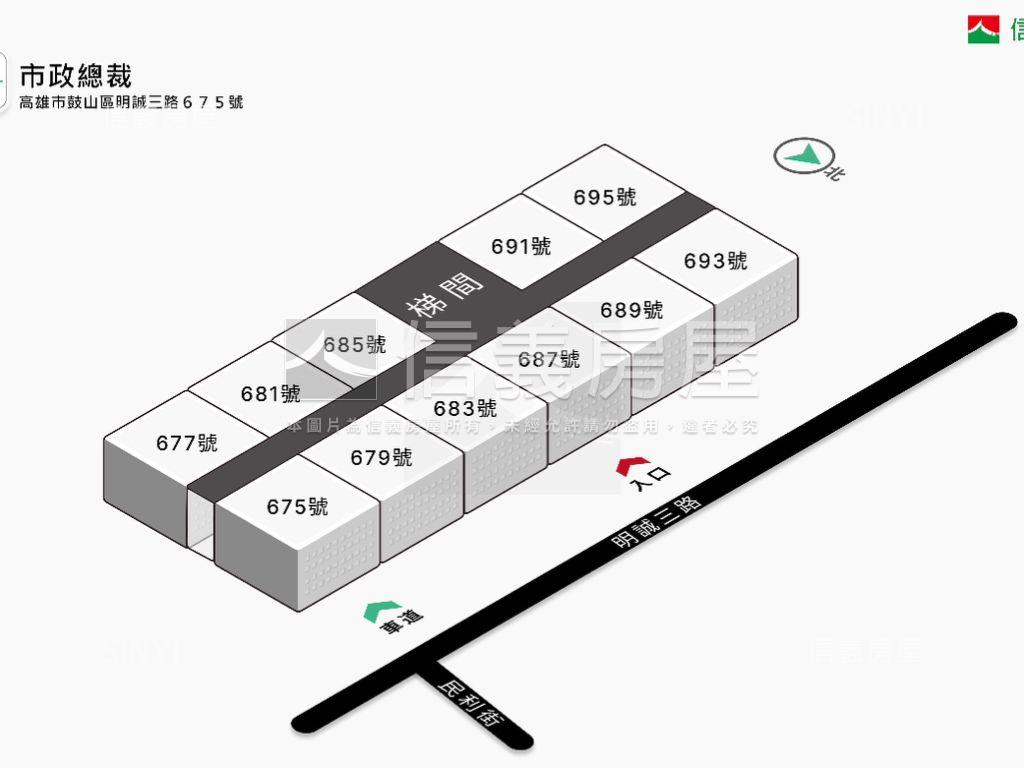 農十六黃金商辦－市政總裁房屋室內格局與周邊環境
