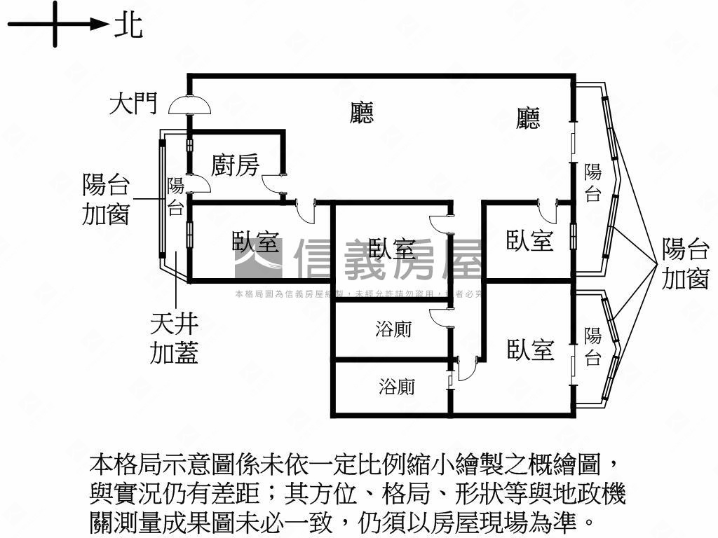 皇宮綠園低公設四房電梯房屋室內格局與周邊環境