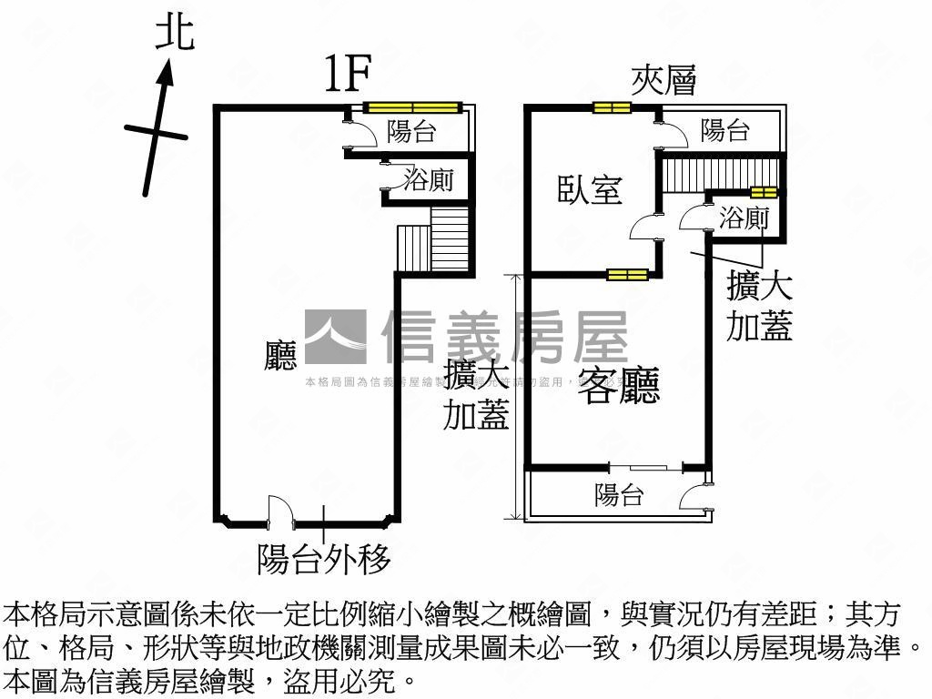 新年快樂雙層挑高一樓房屋室內格局與周邊環境