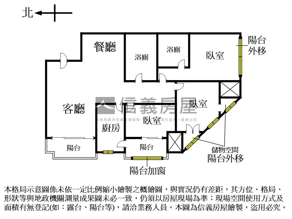 西區大三房質感美宅房屋室內格局與周邊環境