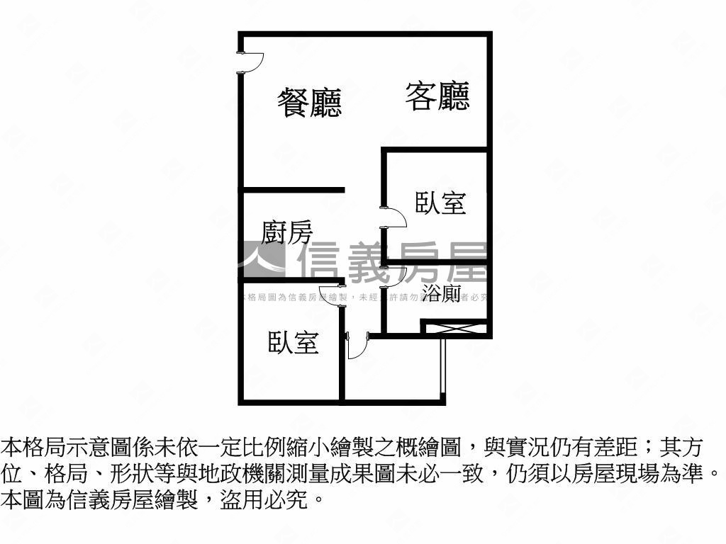 太原ＹＥＳ＿Ｂ８格局２房房屋室內格局與周邊環境