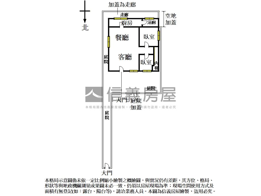 捷運杏林路大庭院房屋室內格局與周邊環境