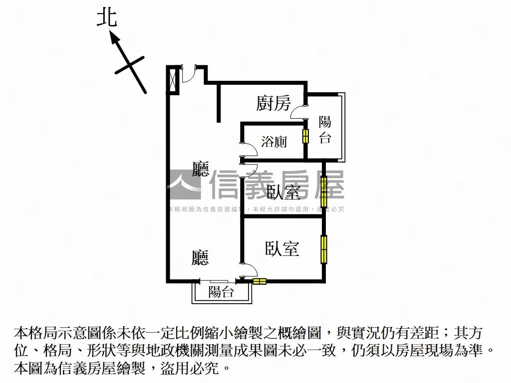 【捷韻雙星】雙面採光兩房房屋室內格局與周邊環境