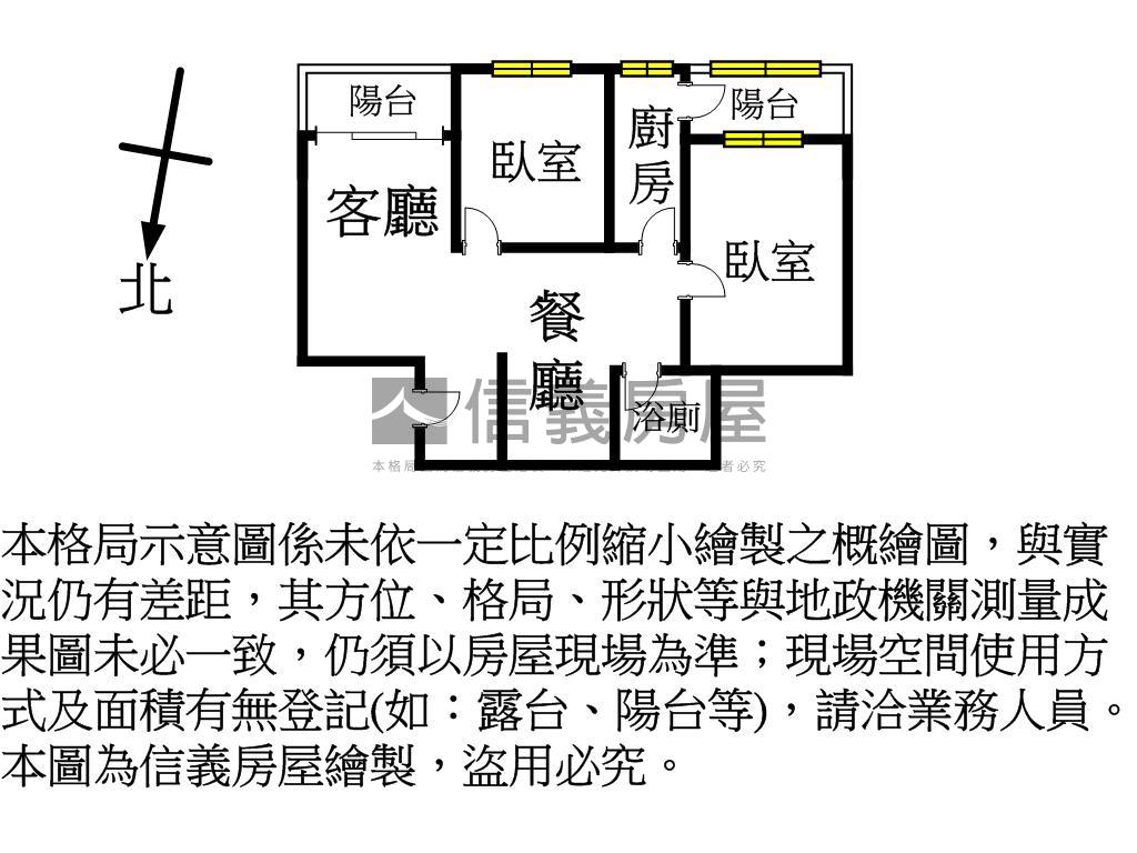 專任潤泰大家兩房景觀宅房屋室內格局與周邊環境