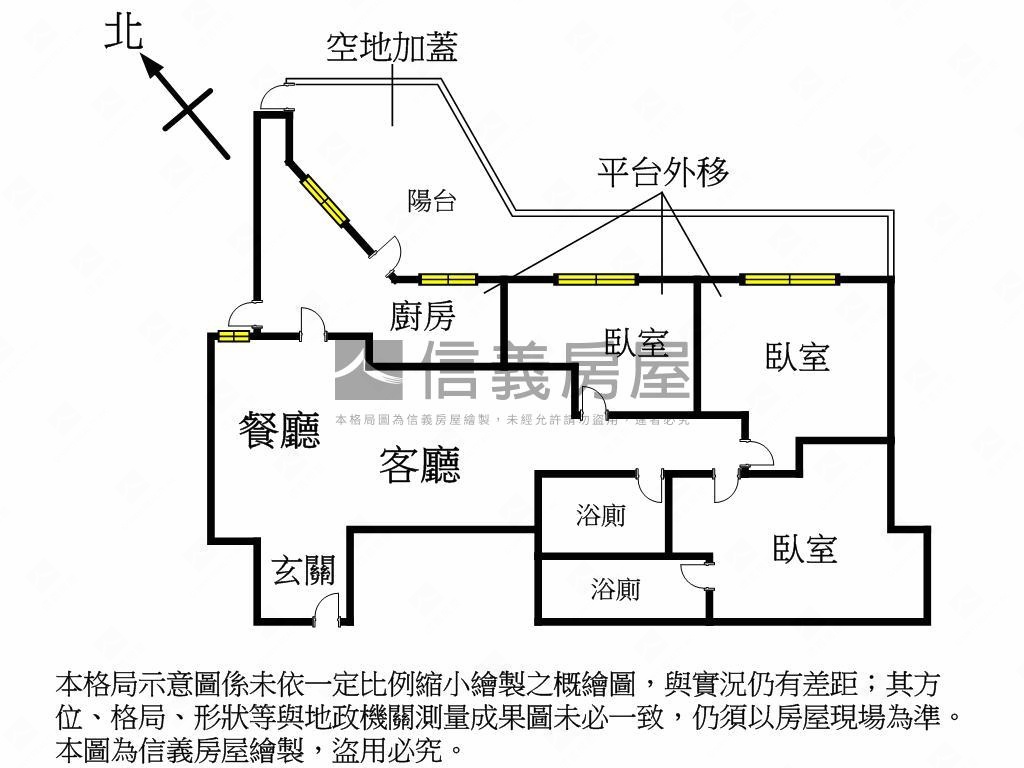 七段新裝潢三房雙衛房屋室內格局與周邊環境
