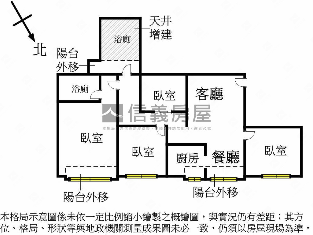 中正面寬住辦２樓房屋室內格局與周邊環境