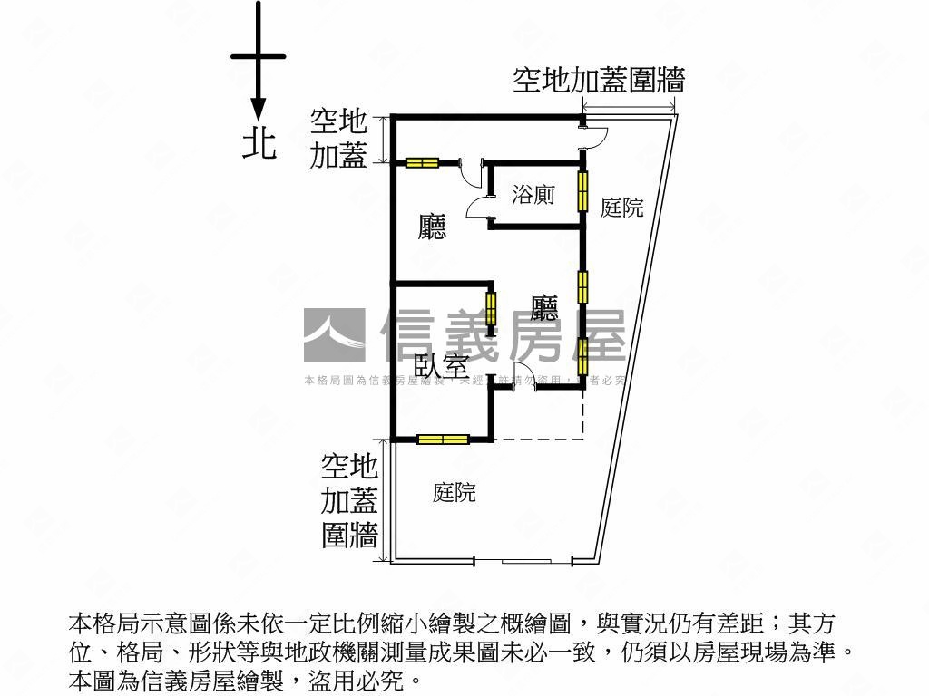 近水湳經貿邊間大地坪Ｃ房屋室內格局與周邊環境
