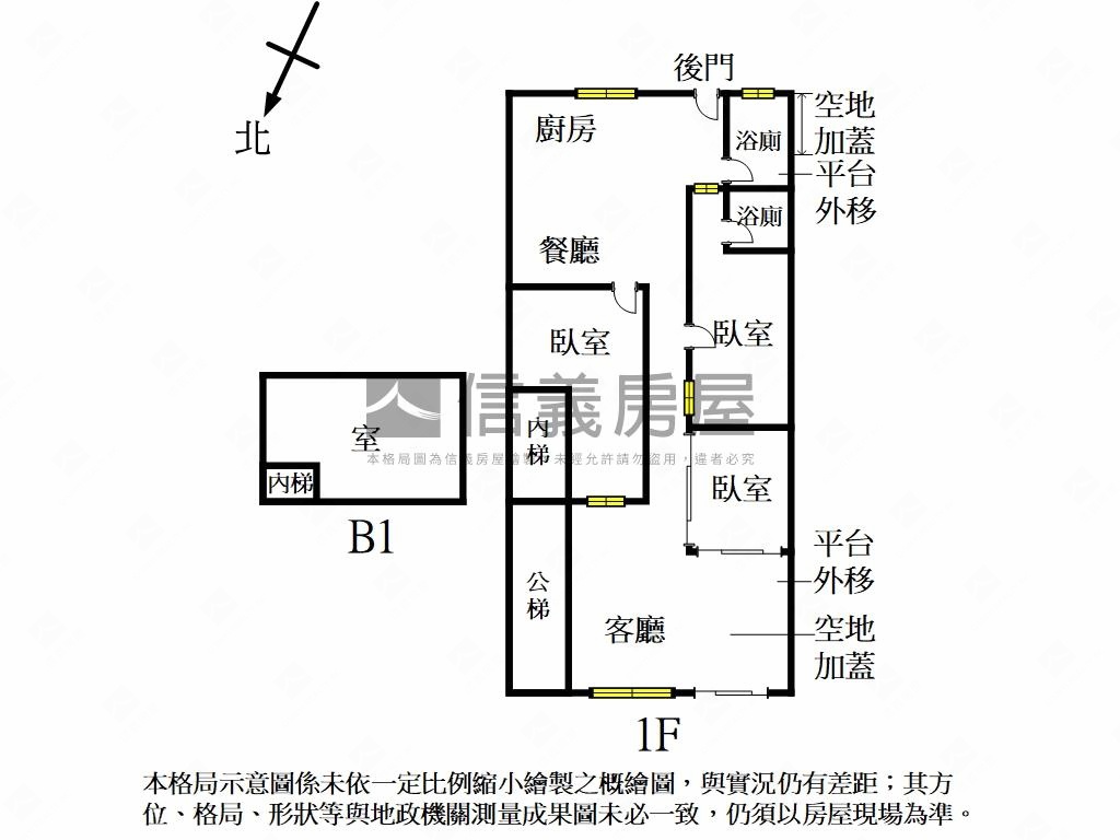 內湖靜巷美妝三房１樓房屋室內格局與周邊環境