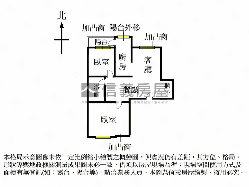 專任稀有方正電梯兩房房屋室內格局與周邊環境