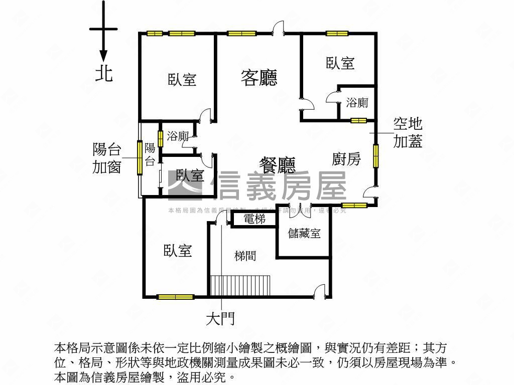 模範商圈電梯大四房附平車房屋室內格局與周邊環境