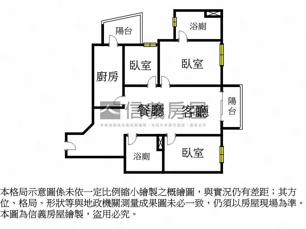 久年快晴次頂樓三房車位房屋室內格局與周邊環境