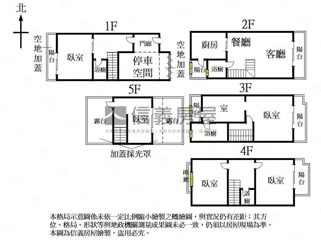 美術館稀有正５樓透天房屋室內格局與周邊環境