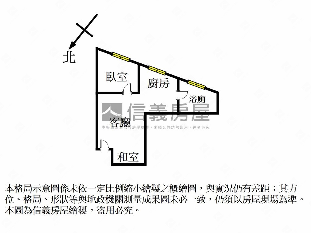 近１０１捷運世貿天下３樓房屋室內格局與周邊環境