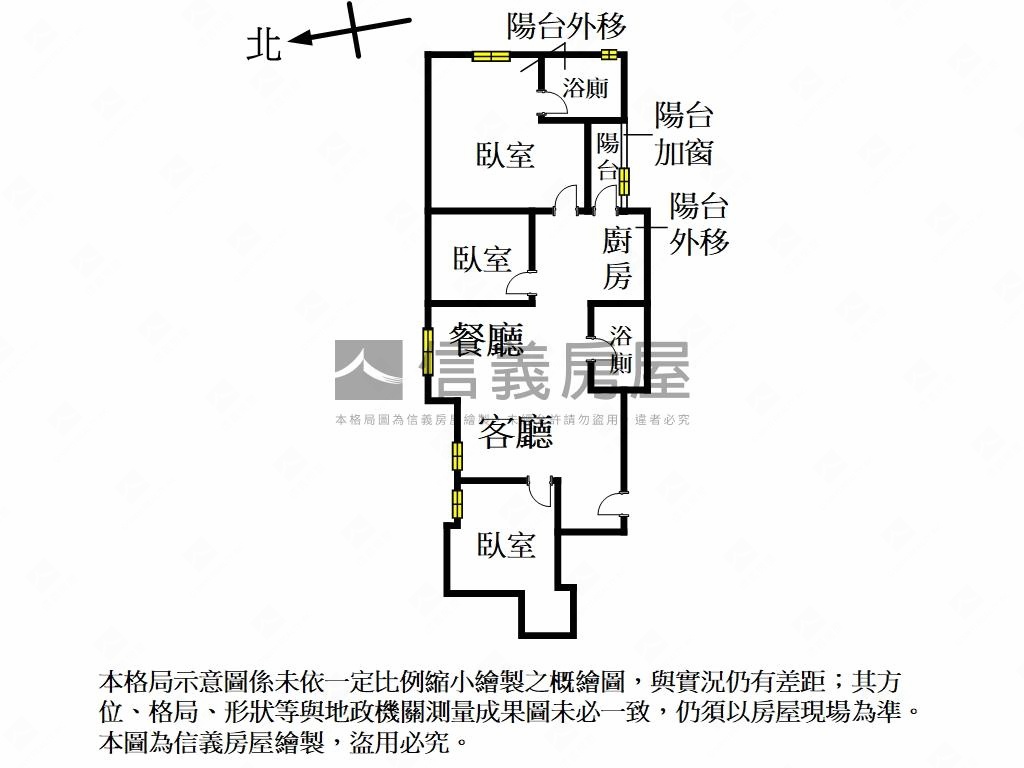 西門商圈電梯３房房屋室內格局與周邊環境