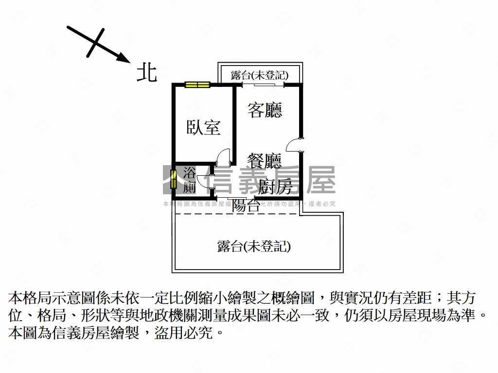近北市露台景觀美屋房屋室內格局與周邊環境