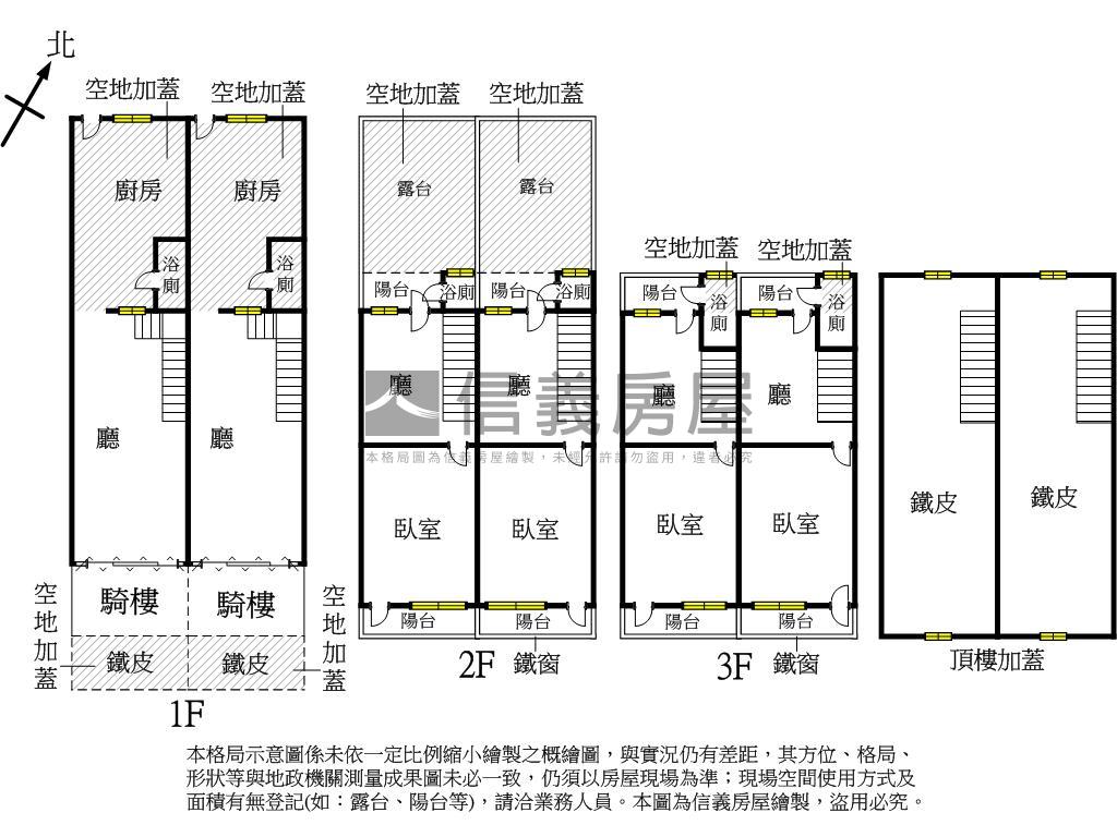 仁雄面寬約八米雙拼透店房屋室內格局與周邊環境