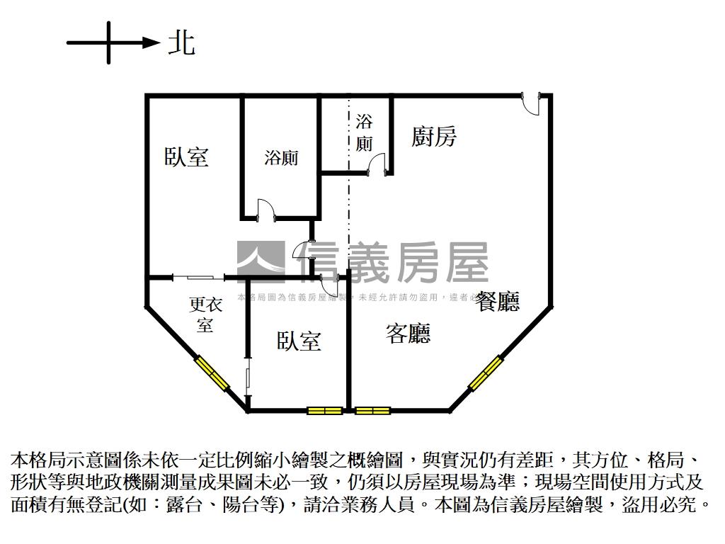 瑞松天外天。邊間採光２房房屋室內格局與周邊環境