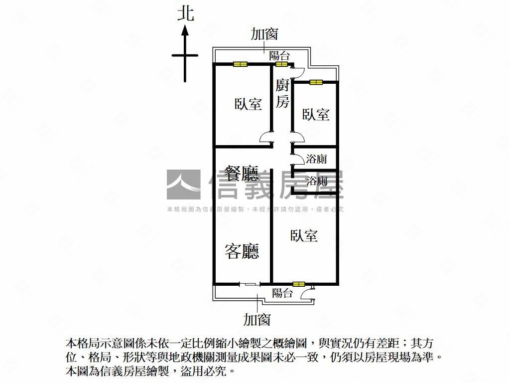 親親校園．無印三房房屋室內格局與周邊環境