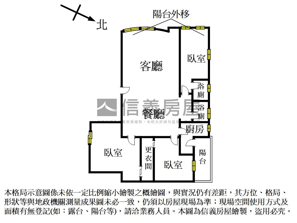 仁愛大世界三房平面車位房屋室內格局與周邊環境
