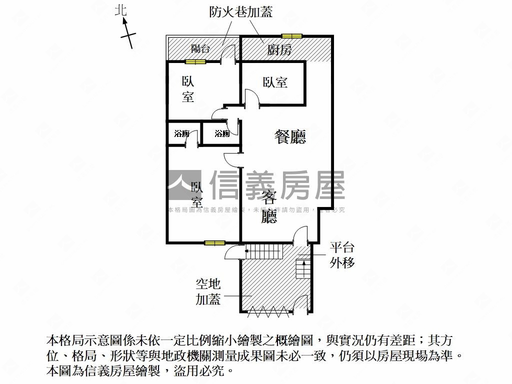 慈濟美美三房平車房屋室內格局與周邊環境
